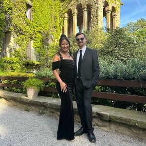 Elegant Black Off-Shoulder Gown